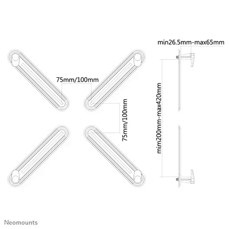 Neomounts FPMA-VESANON monteringskomponent