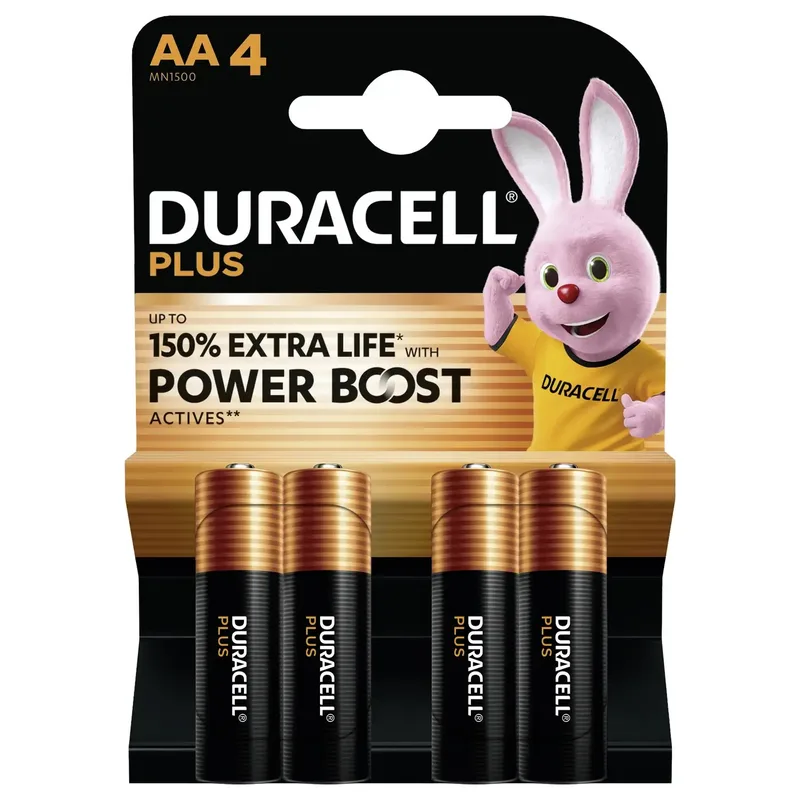 Duracell Plus AA alkaliskt engångsbatteri