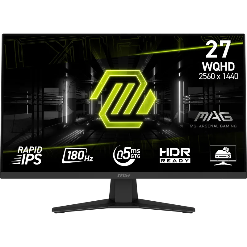 MSI MAG 274QF platta pc-skärmar 68,6 cm (27") 2560 x 1440 pixlar Wide Quad HD LCD Svart