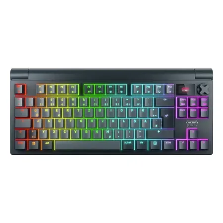 CHERRY MX 8.3 trådlöst RGB-tangentbord, röda brytare, tysk layout
