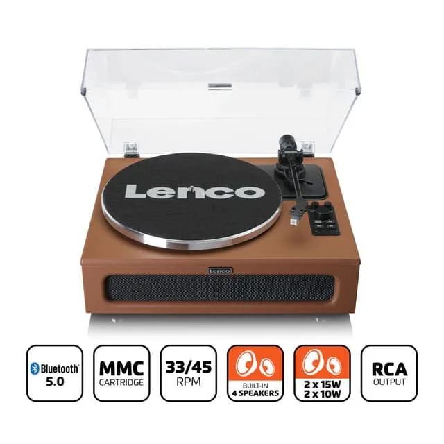 Lenco LS-430 Bluetooh Skivspelare, Brun