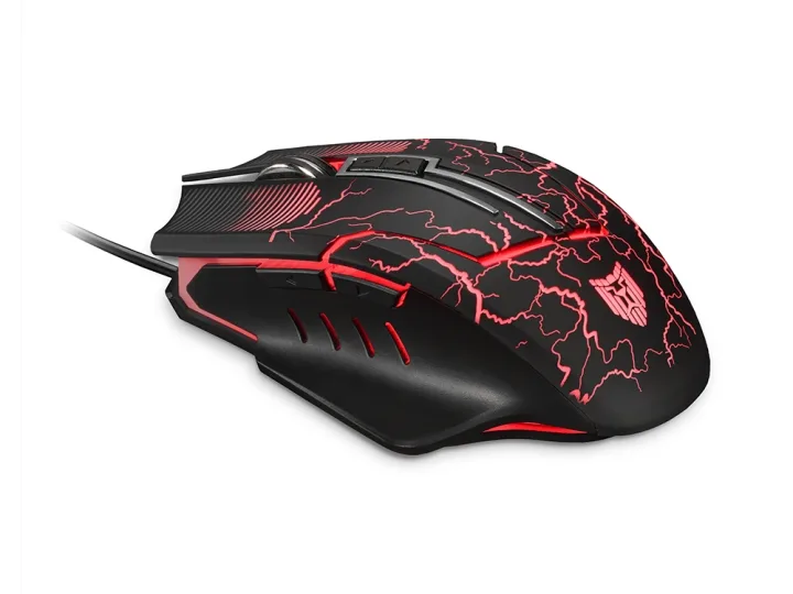 Liocat MX 557C gamingmus med LED-belysning, svart