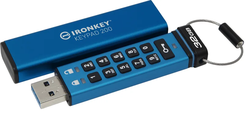 Kingston IronKey Keypad 200 USB-minne, 16 GB