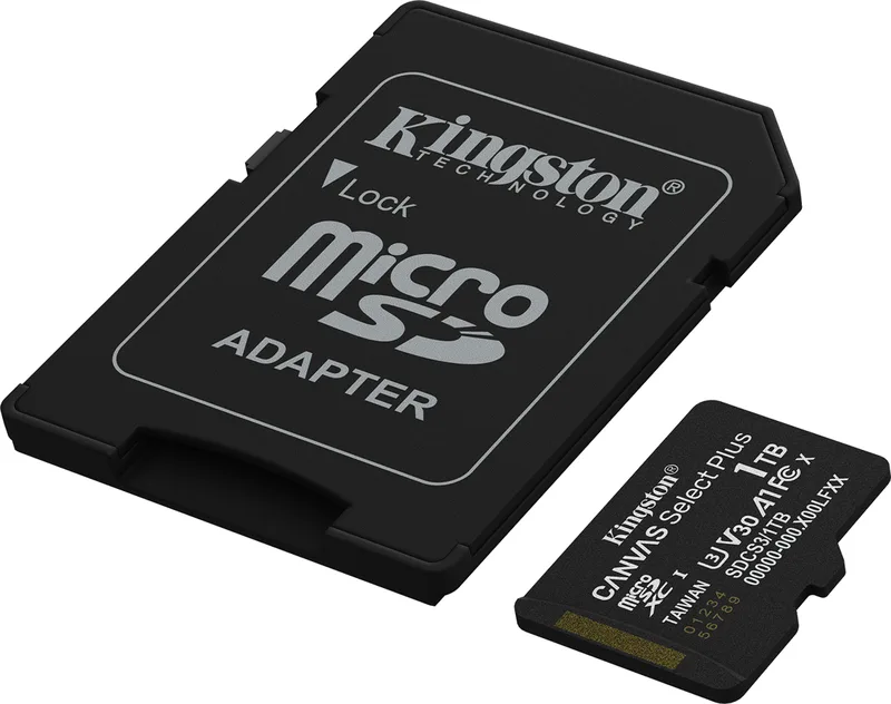 Kingston microSD 1TB Canvas Select Plus Gen