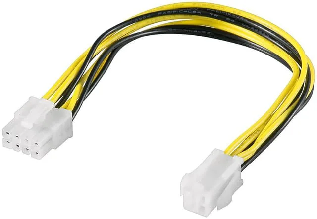 Goobay Strömkabel/adapter ATX12 P4 för pc:ar, 4 stift