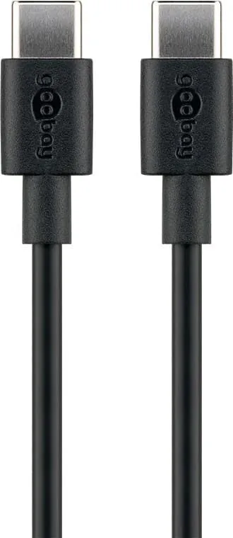 Goobay 51243 USB 2.0-kabel USB-C, 2 m, svart