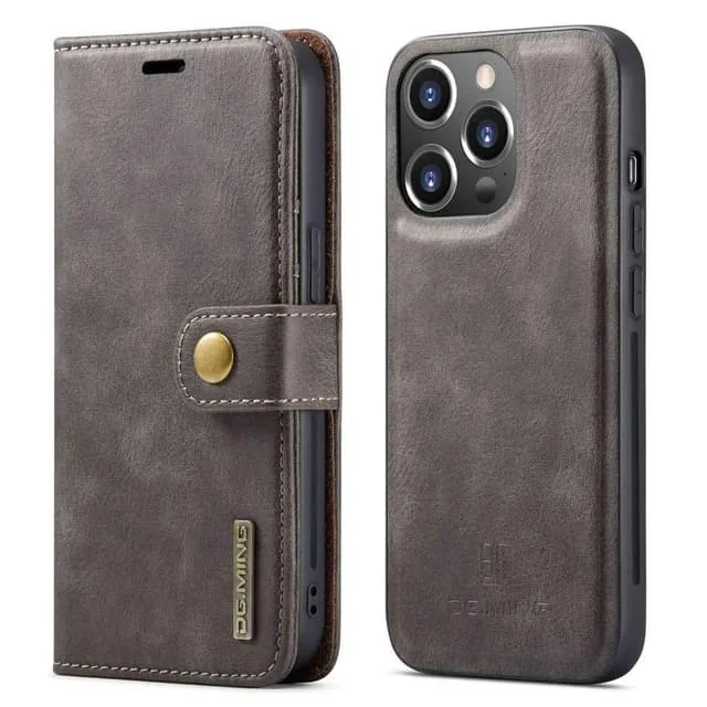 DG Ming iPhone 14 Pro 2-i-1 Magnet Plånboksfodral