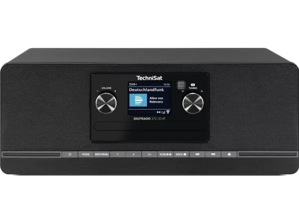 TechniSat DIGITRADIO 372 CD IR internet-CD-radio DAB+, FM, svart