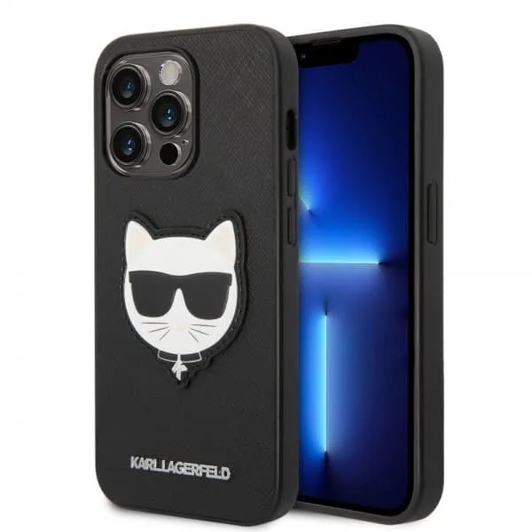 Karl Lagerfeld iPhone 14 Pro Skal Saffiano Choupette