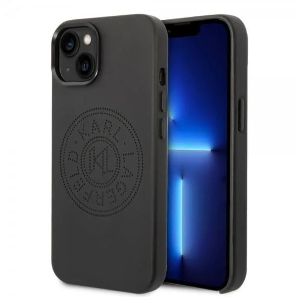 Karl Lagerfeld iPhone 14 Plus Skal Logo Perforerad