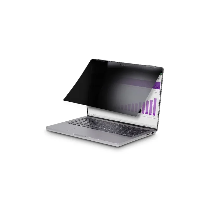 StarTech.com 14-inch MacBook Pro 21/23 Laptop Privacy Screen, Anti-Glare Privacy Filter with 51% Blu