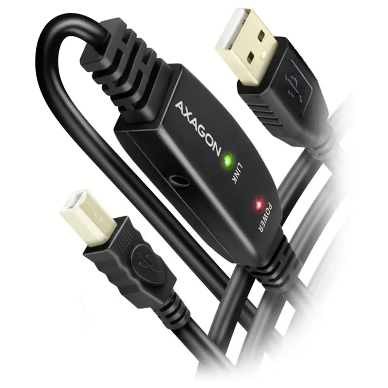 AXAGON ADR-215B aktiv USB 2.0-kabel A-hane till B-hane, 15 m