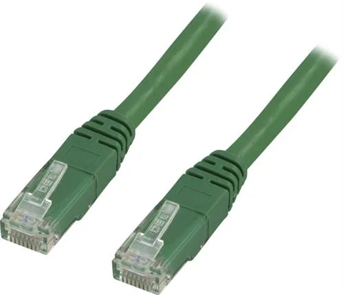 Nätverkskabel Cat6 0,3m, grön