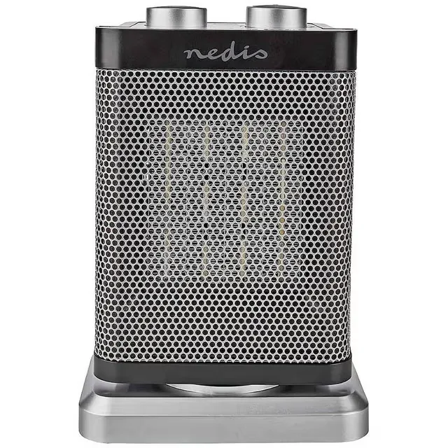 Nedis HTFA17GY Keramisk värmefläkt 15 m² Grå, Svart