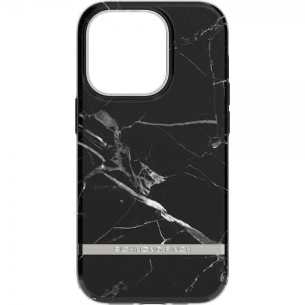 Richmond & Finch iPhone 14 Pro case, Black Marble