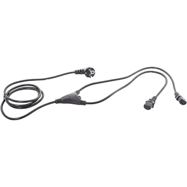 HAWA 1008274 IEC Y-kabel, svart, 2,35 m