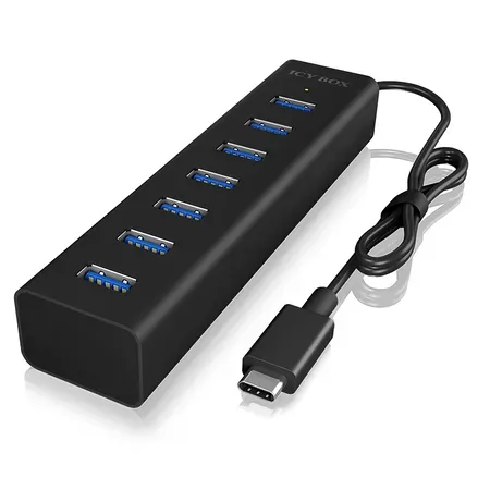 ICY BOX IB-HUB1700-C3 USB-C-hubb, 7 portar