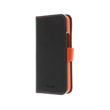 Insmat 650-3114 folio-fodral till iPhone 14 Pro, svart och orange