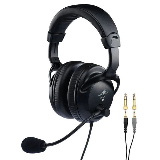 Monacor BH-009 Headset Sångmikrofon inkl. vindskydd