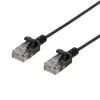 Nätverkskabel Slim Cat6 1,5m, svart