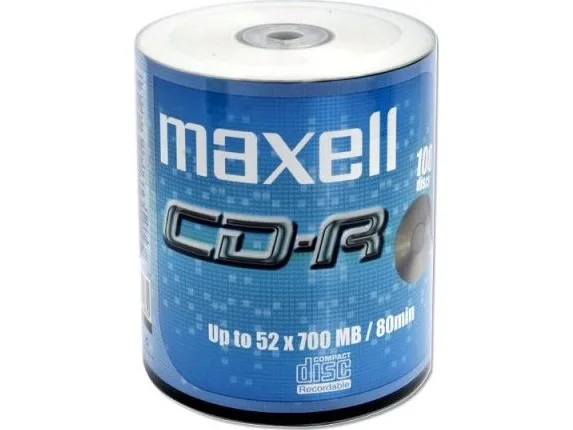 Maxell CD-R 80XL 52x 100 Pack, 52X, CD-R, 120 mm, 700 MB, Spindel, 100 styck