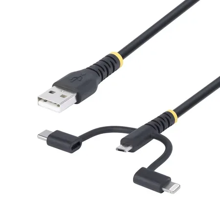 StarTech.com multi-laddkabel med Lightning, Micro-USB och USB-C
