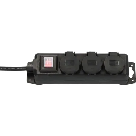 Brennenstuhl 1159950013 Steckdosenleiste mit Schalter Schwarz (1159950013)