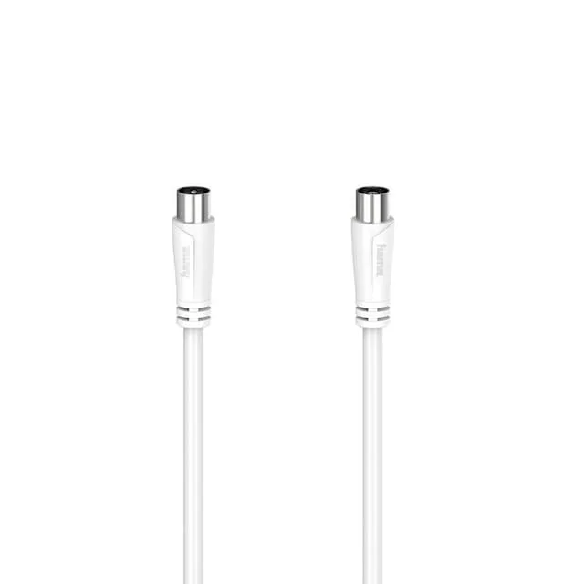 Hama 00205047 koaxial kabel 5 m Koaksial Hvid