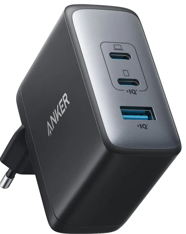 ANKER USB-C100W NANO II Snabbladdare, 3-Portars USB-C Strömadapter ANKER 736