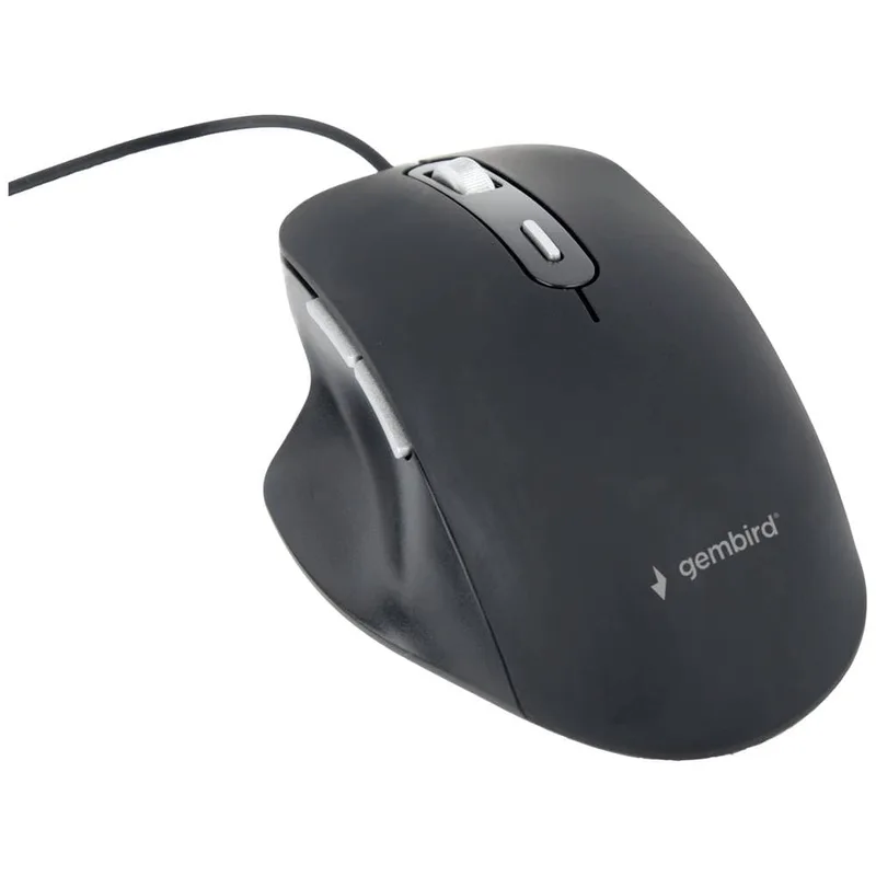 Gembird WiFi mus Sladd Optisk Svart 6 Knappar 1200 dpi, 1800 dpi, 2400 dpi, 3600 dpi Upplyst, Tysta knappar