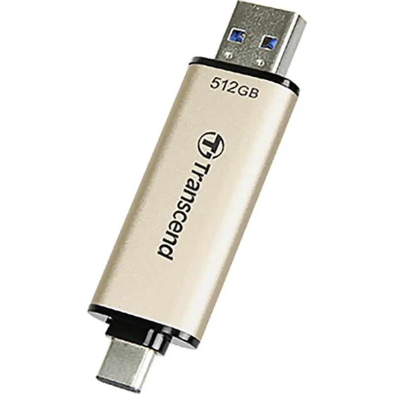 Transcend JetFlash 930C USB-minne 512 GB Guld TS512GJF930C USB 3.2 Gen 1, USB-C®