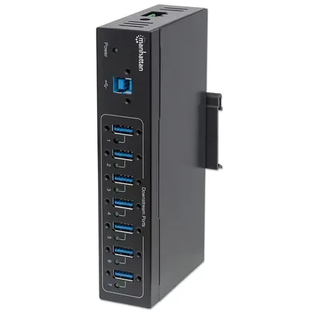 Manhattan 164405 USB-hubb med 7 USB-A-portar