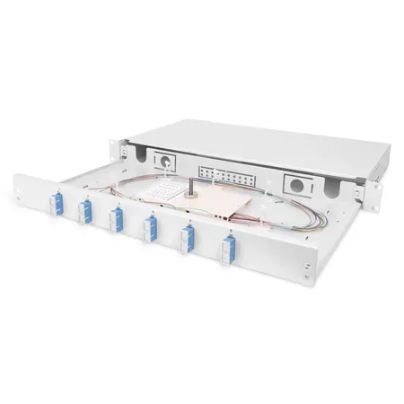 Digitus DN-96320/9 patchpanel 1U, 6 fiberportar, SC