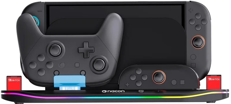 Nacon - Charging Station XL til Nintendo Switch II - Oplad 4 Joy-Con