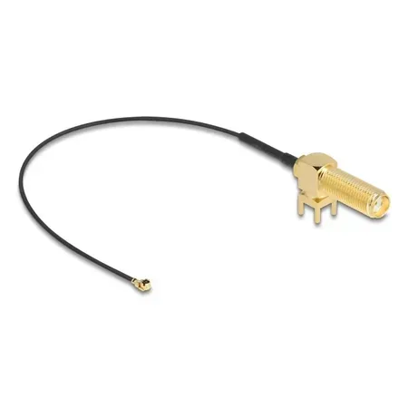 Delock antennkabel SMA 90° till I-PEX MHF1, 15 cm