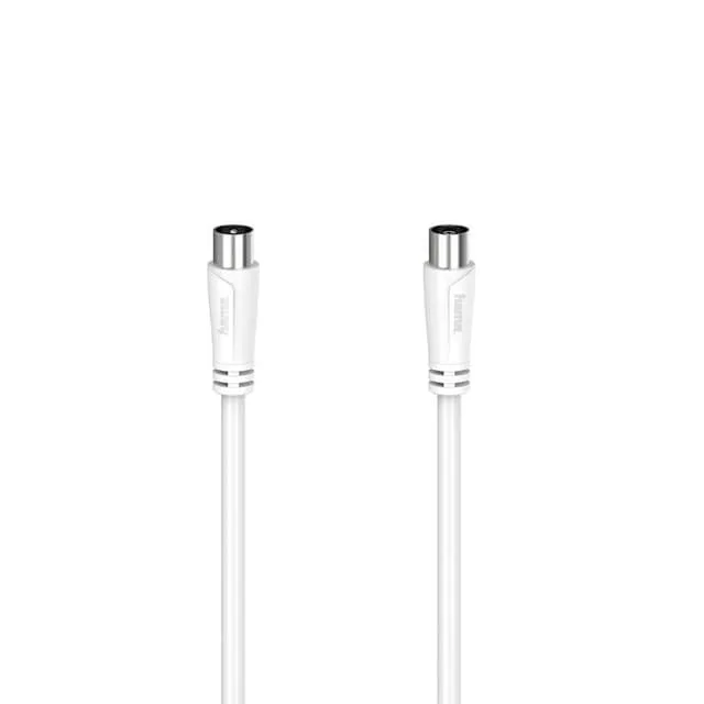 Hama 90dB antennkabel (vit, 10m)