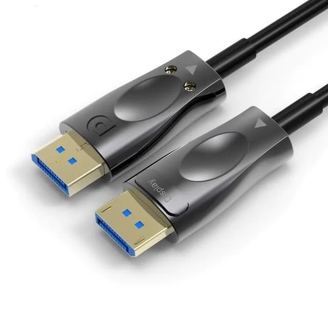 NÖRDIC 10m Fiber AOC Displayport till Displayport kabel