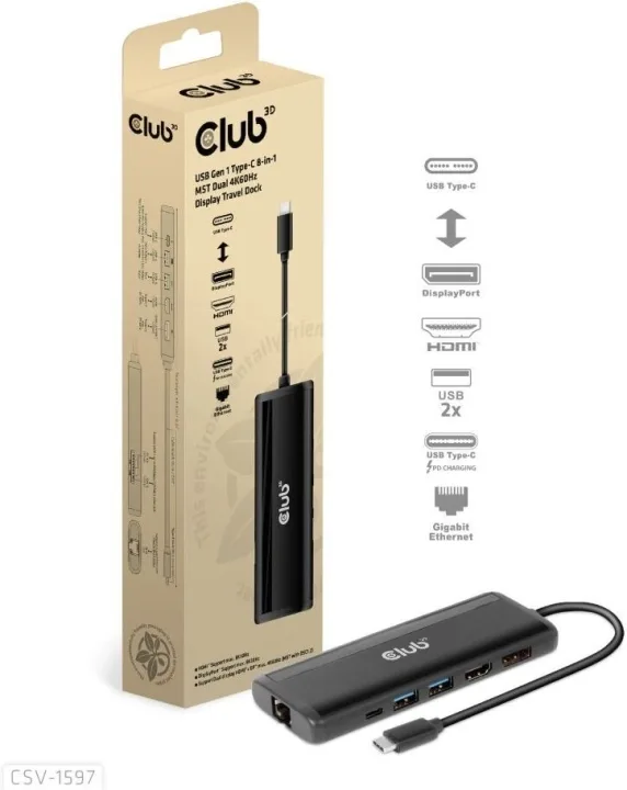 Club 3D Typ-C 8-i-1-hubb