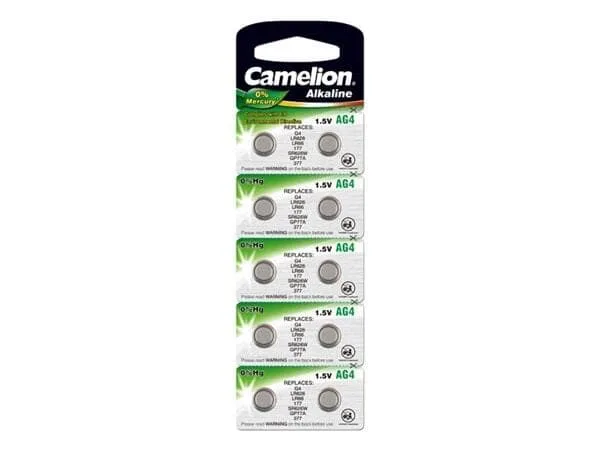 Camelion AG4 / 376 / 377 / LR66 Knappcellsbatteri