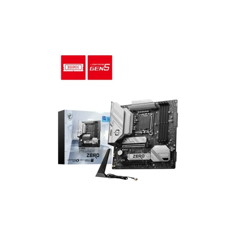 MSI B760M PROJECT ZERO moderkort micro ATX LGA1700