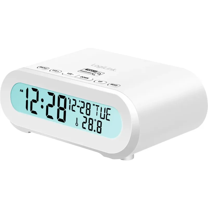 LogiLink SC0121W klockradio FM, vit
