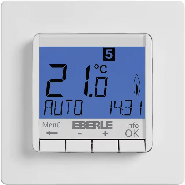 Eberle FIT-3R Rumstermostat Infälld Veckoprogram 5 till