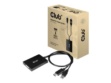 CLUB3D cac-1010 Displayport/usb DVI-I Daul link Svart, Vit