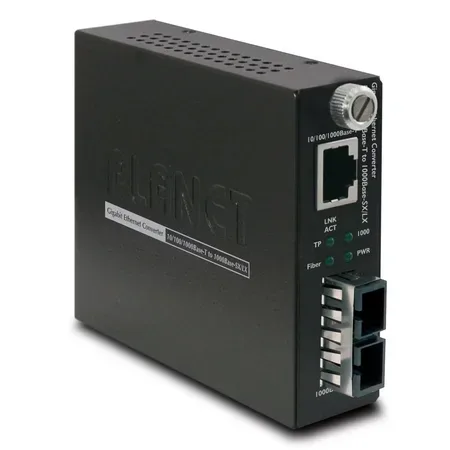 PLANET GST-802 mediekonverterare 2000 Mbit/s, 850 nm, multimode, svart