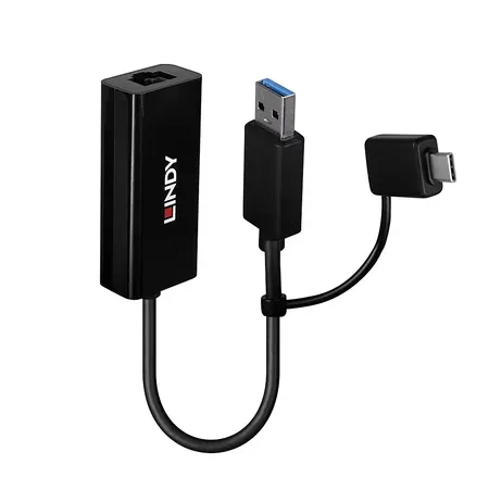 Lindy 43412 USB 3.2 Gen 1 till Gigabit Ethernet-adapter