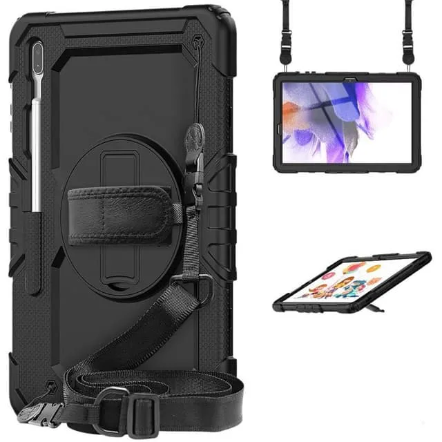 CaseOnline Hybridskal med axelrem Samsung Galaxy Tab S7 FE