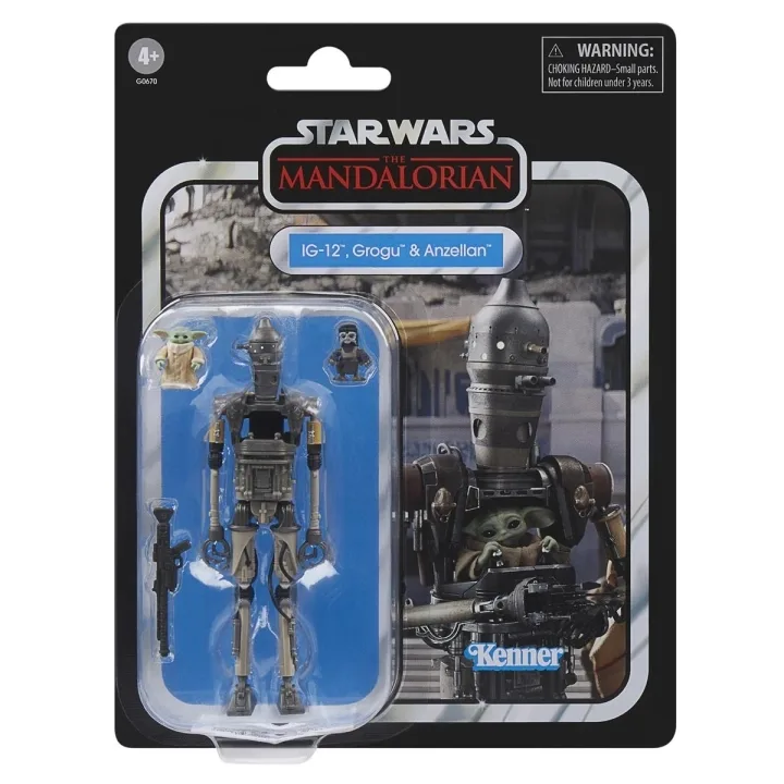 Star Wars The Vintage Collection 3.75 Inch Figure IG-12, Grogu & Anzellan