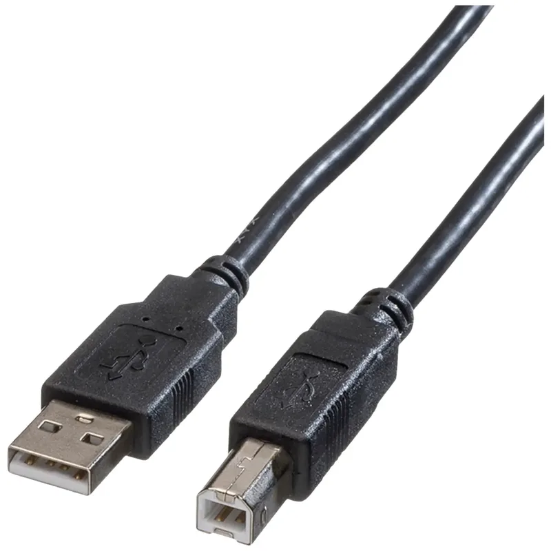 Roline USB 2.0-kabel USB-A till USB-B 3 m svart