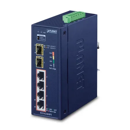 PLANET IGS-624HPT ohanterad nätverksswitch Gigabit Ethernet 4 portar PoE