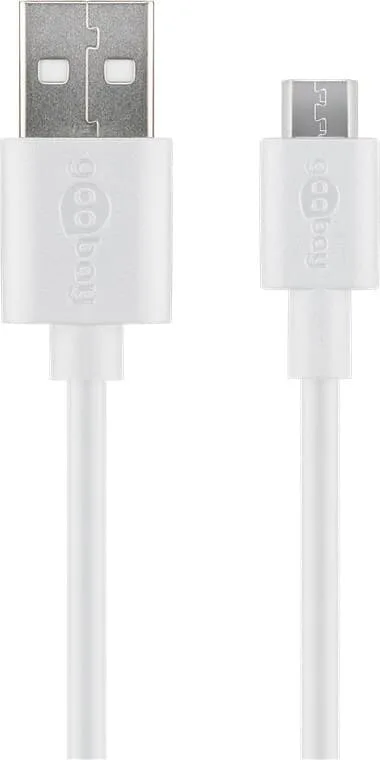 goobay Micro-USB-kabel för snabbladdning och synkronisering